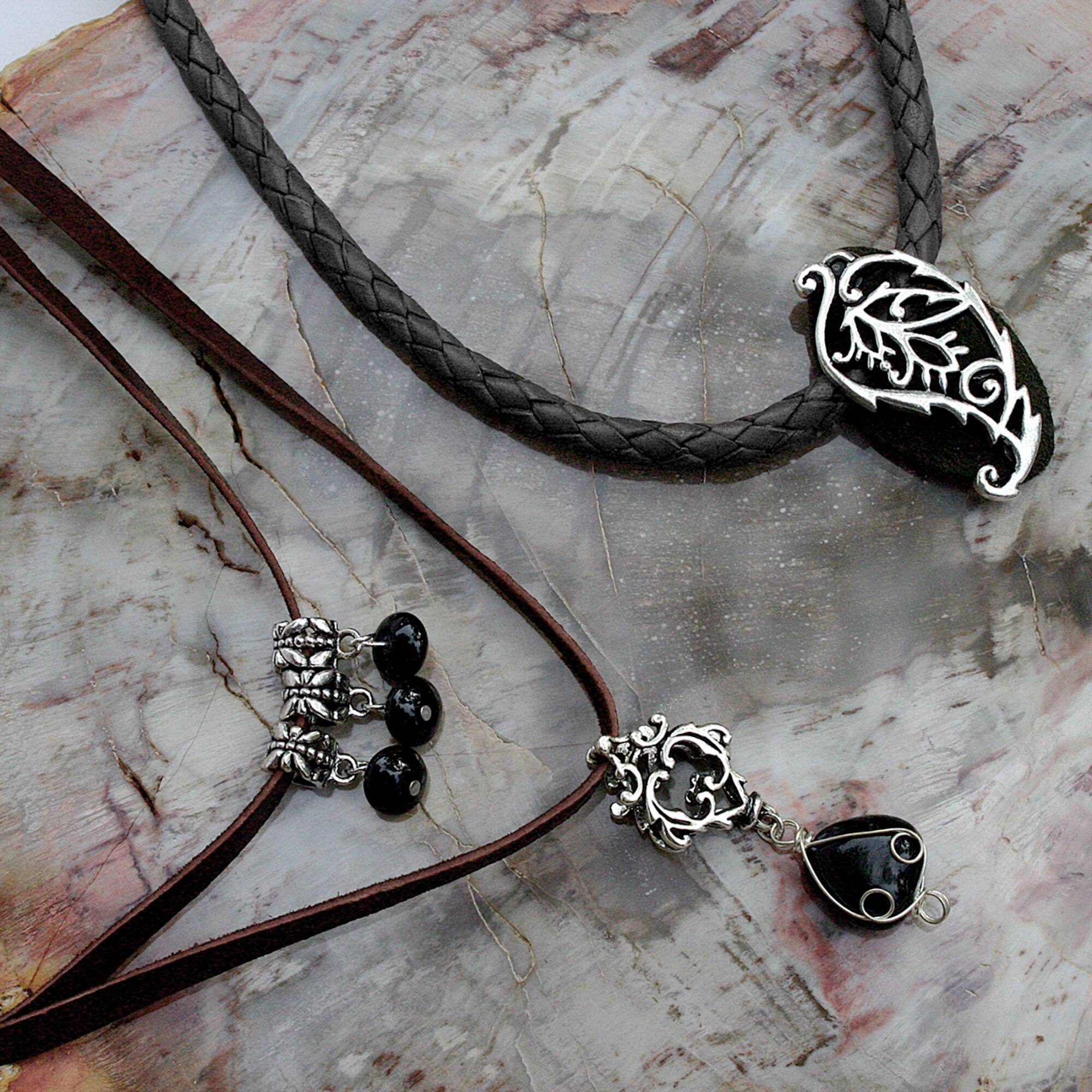 Realeather® 3mm Back Round Braided Leather Lace